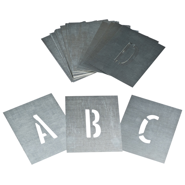 DY-MARK STENCIL ZINC A-Z 125MM